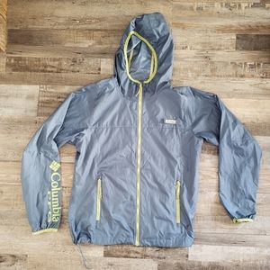 COLUMBIA PFG WATERPROOF RAIN COAT - LIGHTWEIGHT FISHING HIKING GEAR SIZE MEDIUM